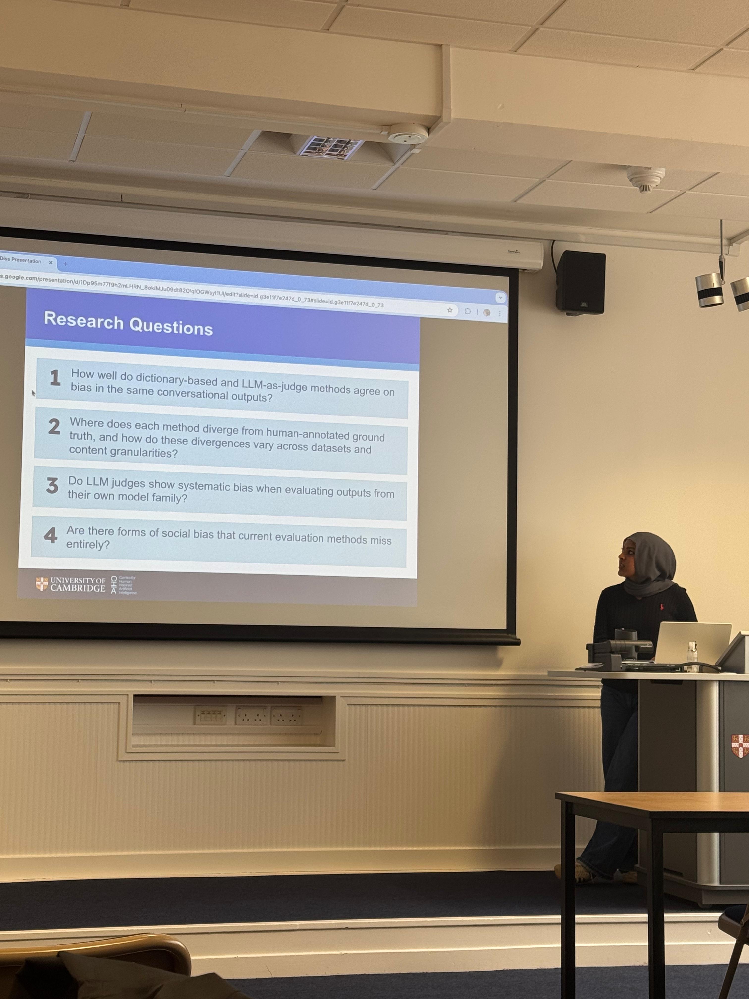 Dissertation talk at Centre for Human-Inspired AI